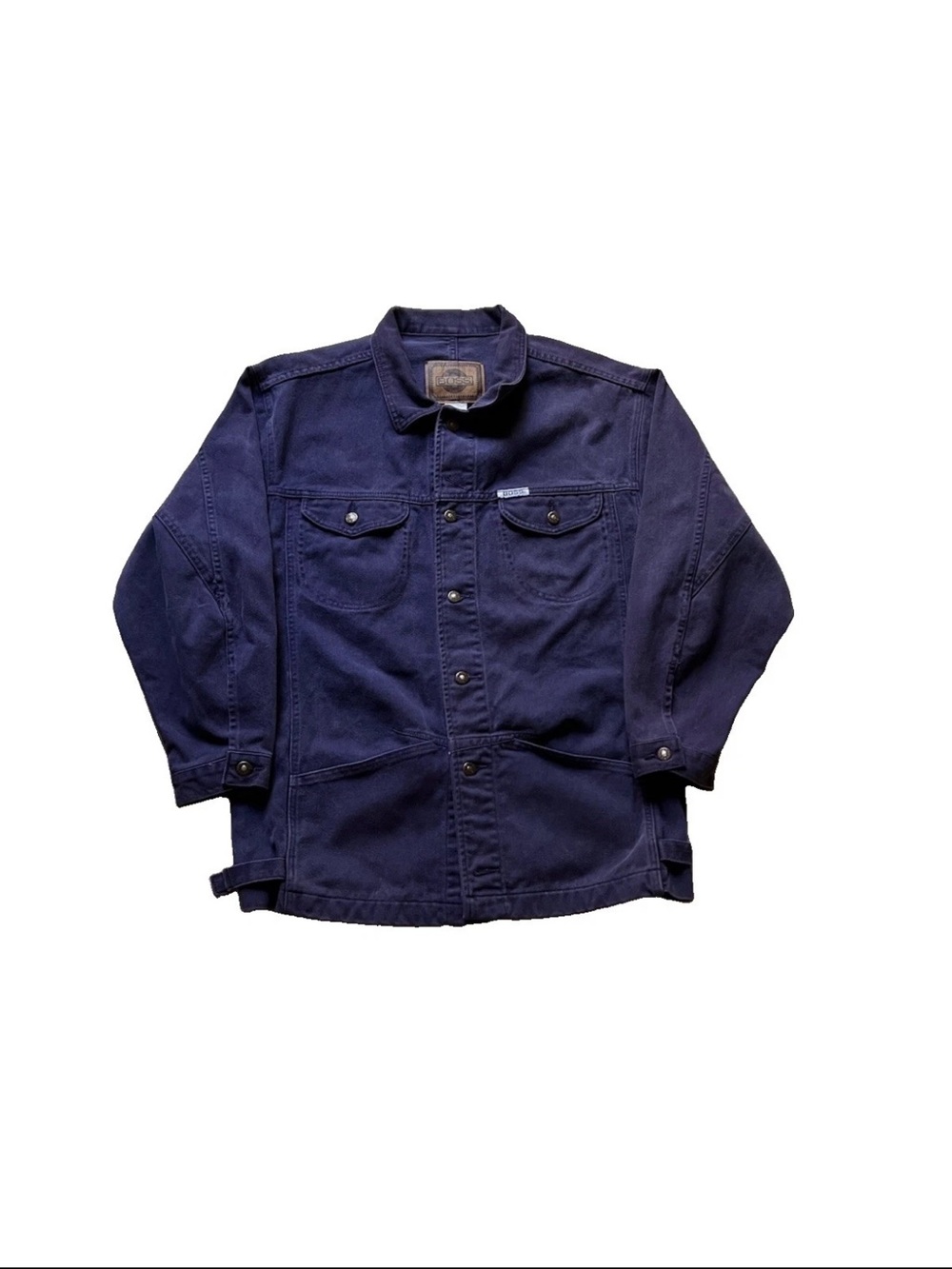 VTG BOSS Purple Workwear Chore Jacket Size Medium 90s